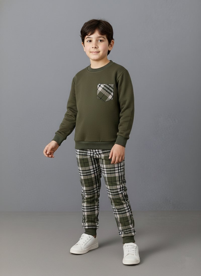 Viel Innate سويت شيرت أنيق وبنطلونات رياضية للأولاد - Image 1